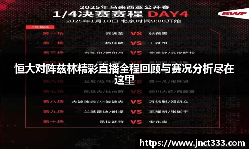 恒大对阵兹林精彩直播全程回顾与赛况分析尽在这里
