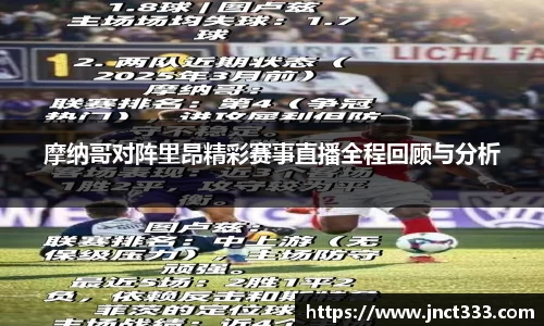 摩纳哥对阵里昂精彩赛事直播全程回顾与分析